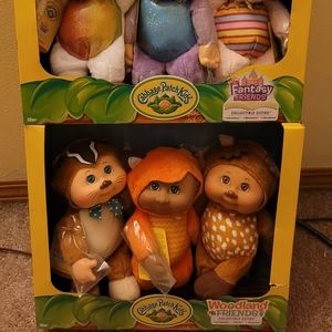 Cabbage Patch Kids Fantasy Friends & Woodland Friends - 2 Boxes of 3 dolls each